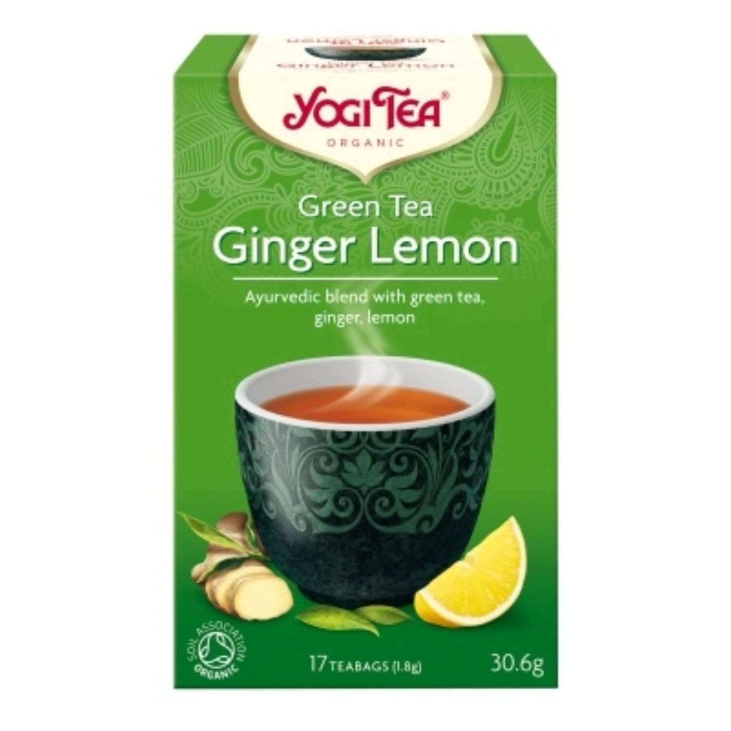 Yogi tea -  Zöld tea + Ginger Lemon - Gyömbér Citrom