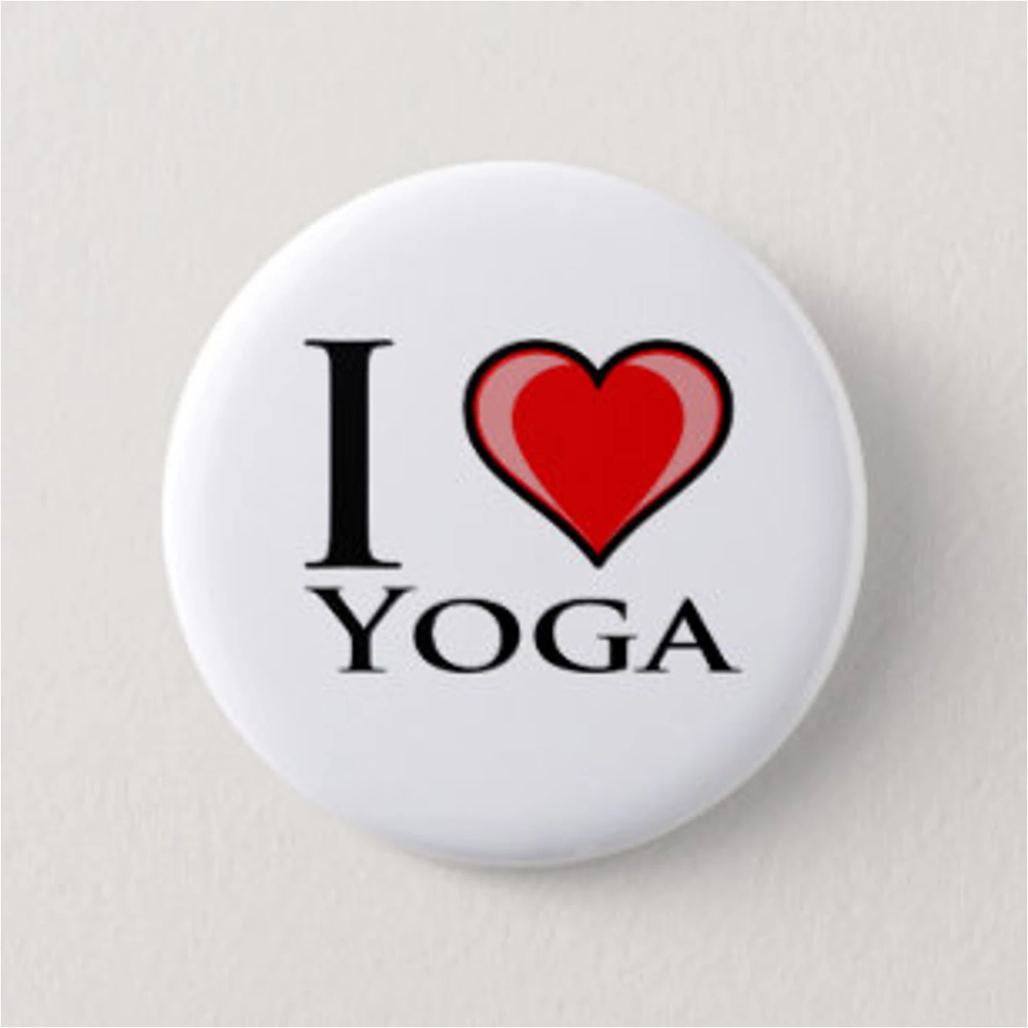 I Love Yoga kitűző