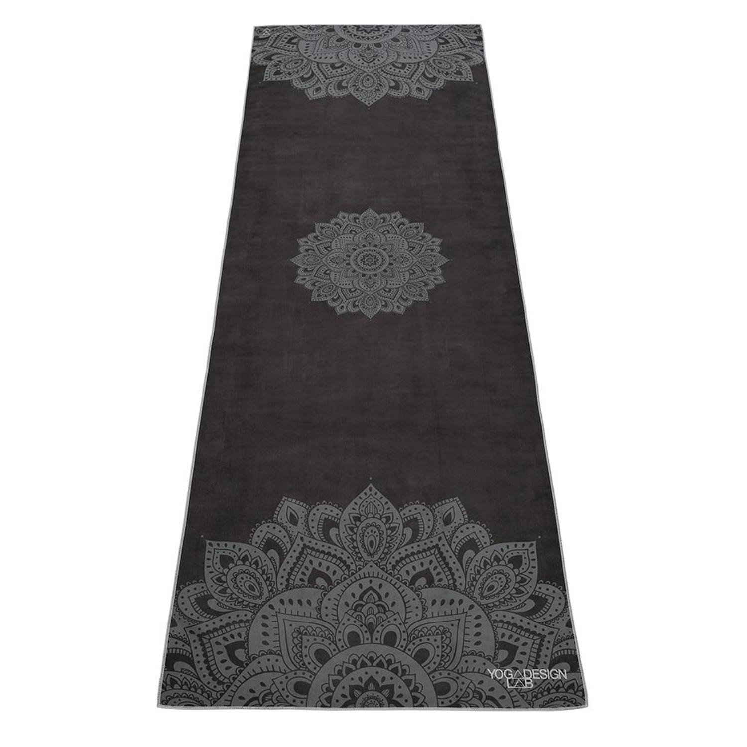 Yoga Design Lab, csúszásmentes törölköző,  premium hot yoga towel, Mandala Black