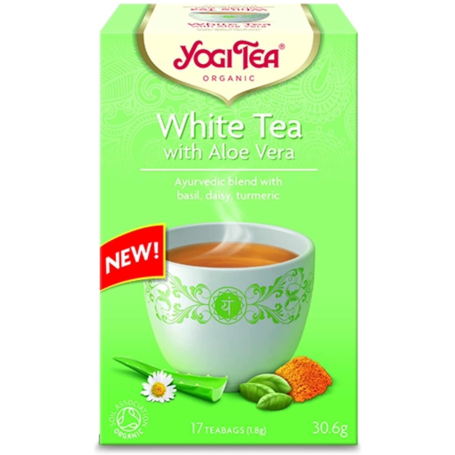 Yogi Tea - White Tea with Aloe Vera - Fehér Tea Aloe Verával