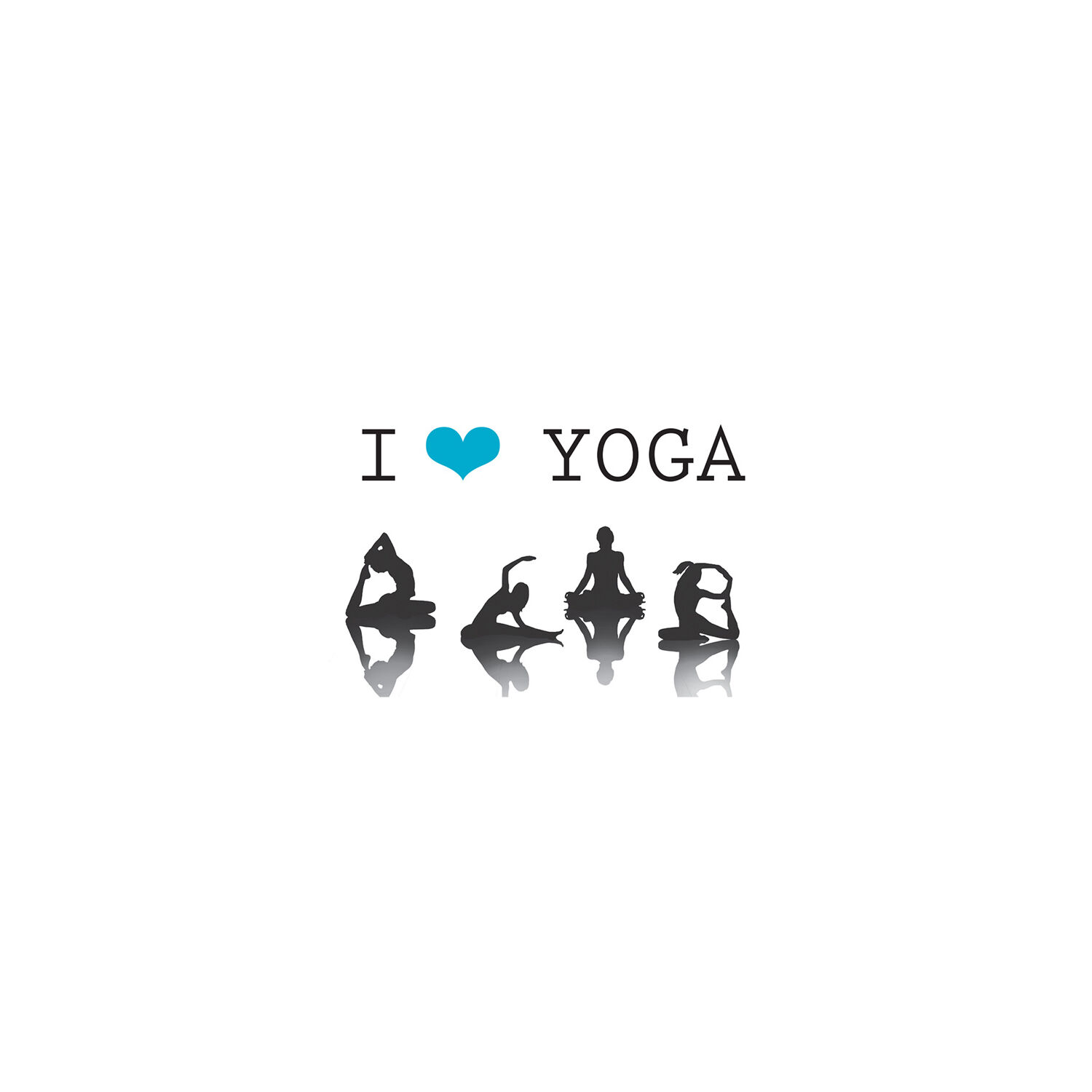 Hűtőmágnes - I love yoga