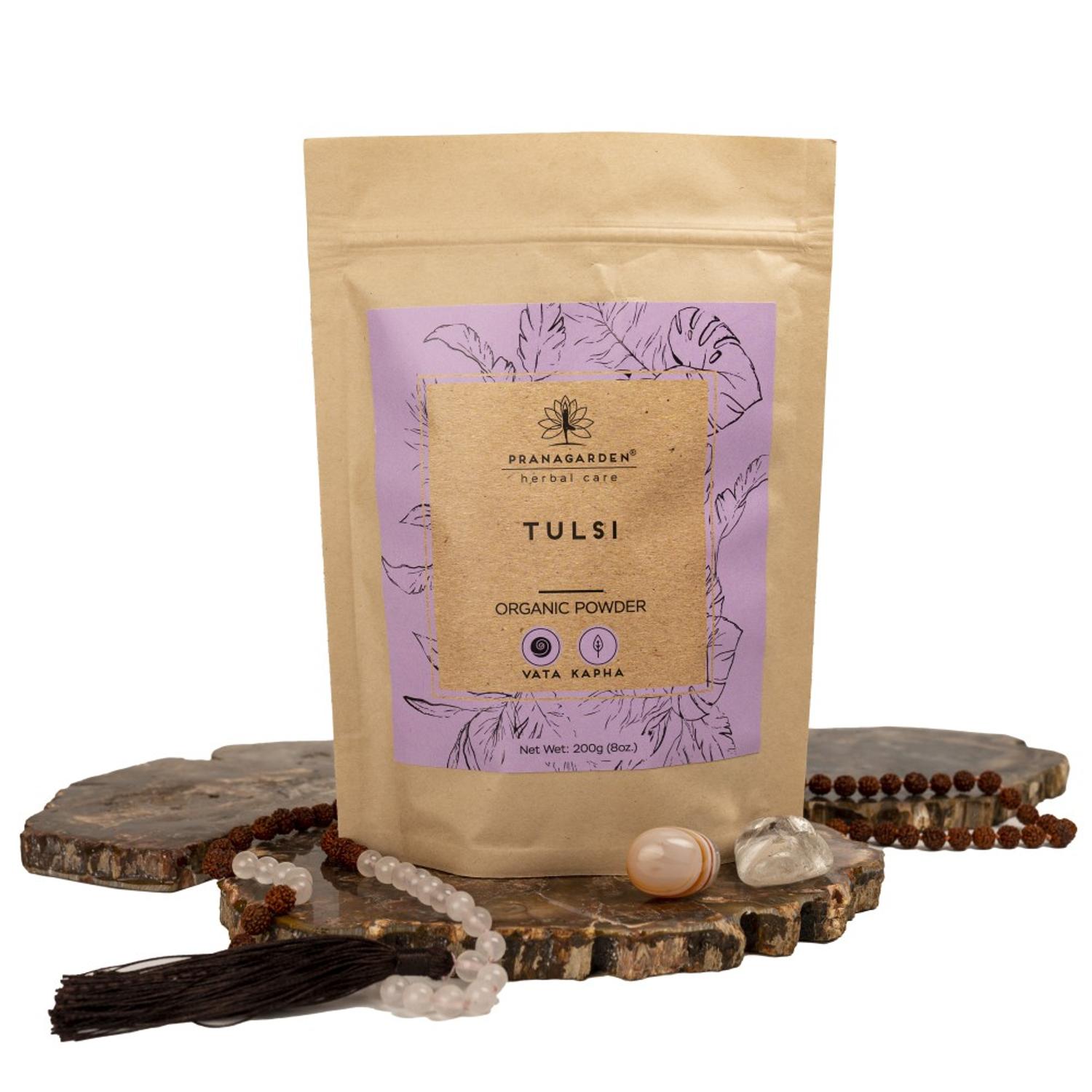 Pranagarden - Tulsi por 200 g - A gyógynövények királynője