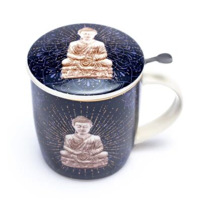 Teásbögre Szűrővel - Kék Buddha