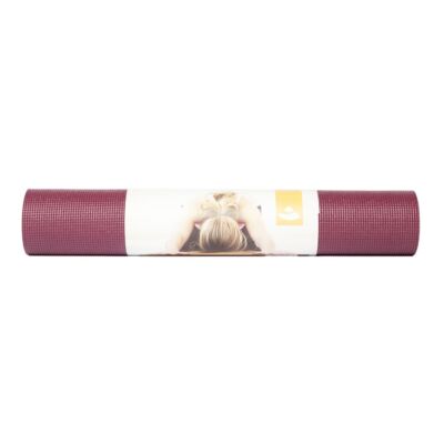 Asana jóga szőnyeg, 183 x 60 x 0,45 cm, PVC Piros Szilva, /Red plum
