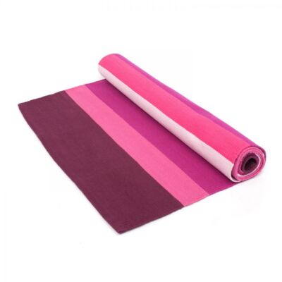 Pamut jóga szőnyeg /Lila-pink-piros