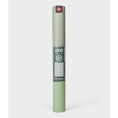Manduka eKO SuperLite utazó jógamatrac 1,5 MM- green ash stripe - zöld