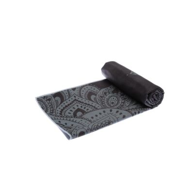 Yoga Design Lab, csúszásmentes törölköző,  premium hot yoga towel, Mandala Black