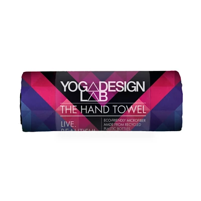 Yoga Design Lab kézi törölköző, Chevron Maya, Fekete