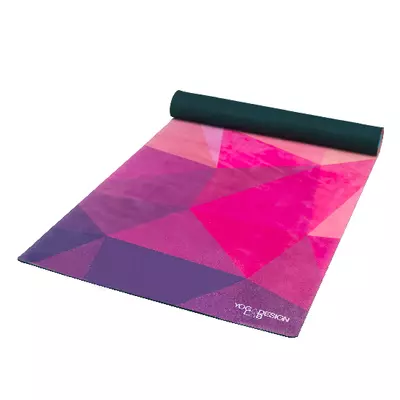 Yoga Design Lab Combo matrac, 3.5mm, Geo, lila-rózsaszín, 178 x 61 cm