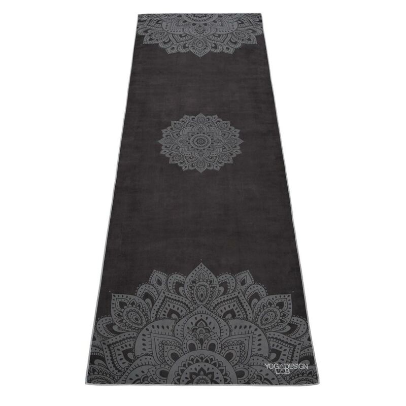 Yoga Design Lab, csúszásmentes törölköző,  premium towel, Mandala Black