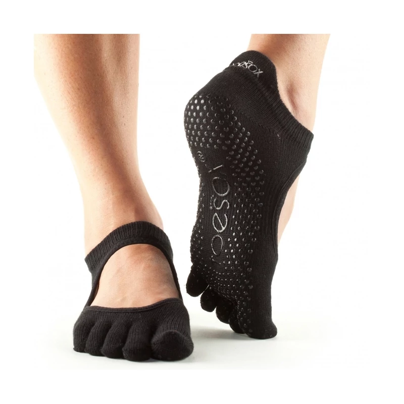 Jógazokni Bellarina Fekete - Toesox - S - Full toe