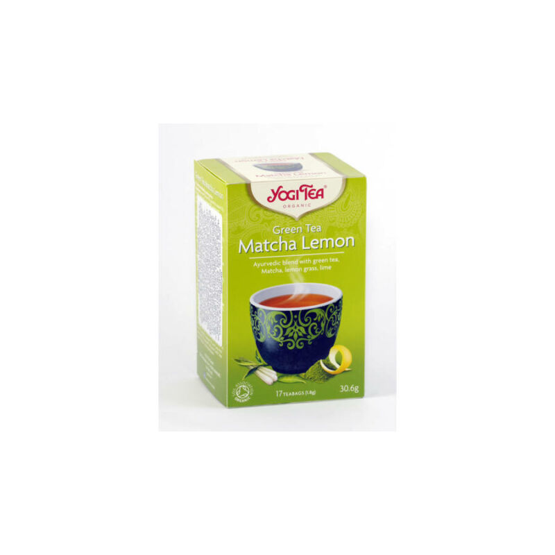 Bio yogi tea zöld matcha-citrom 17db
